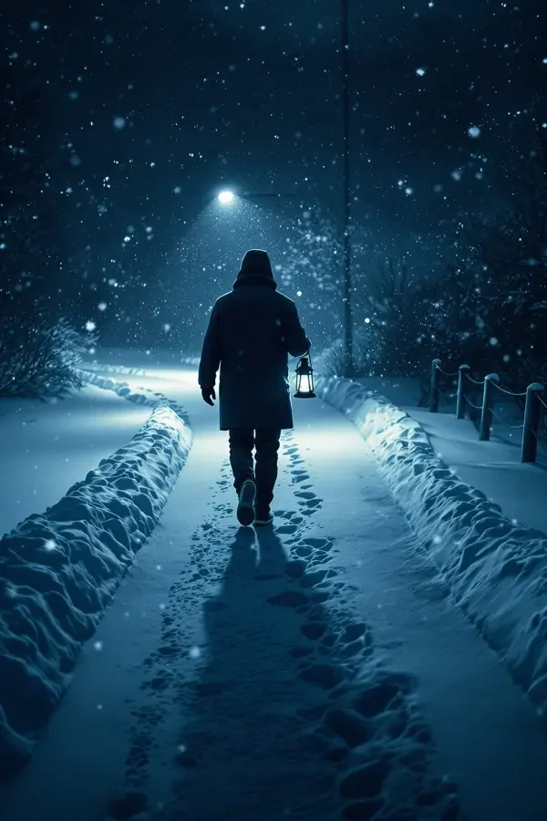 雪夜行路